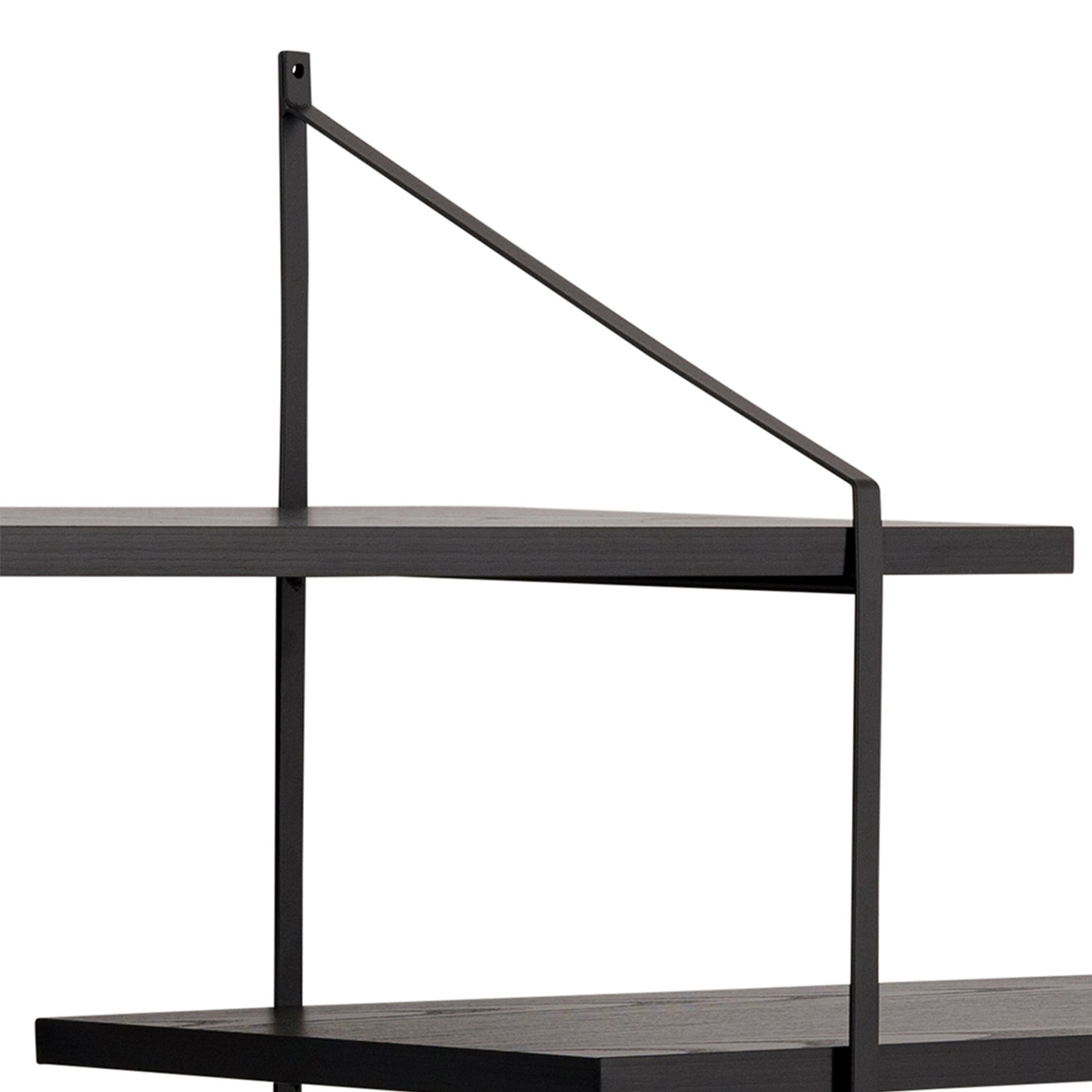 Cote | Furniture Belfast Wall Unit with 4 shelves - Black Belfast, Shelving 90A0000100860