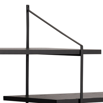 Cote | Furniture Belfast Wall Unit with 4 shelves - Black Belfast, Shelving 90A0000100860