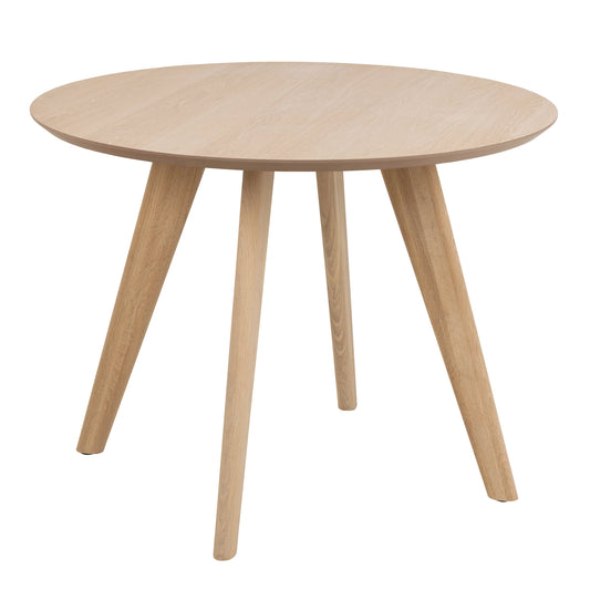 Cote | Furniture Townsville 2-4 Seater Dining Table, Round - White & Oak Townsville, Dining Tables 90A0000100904