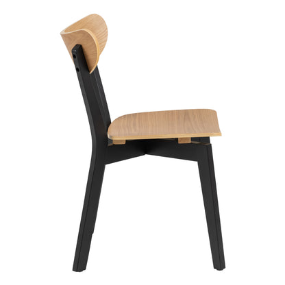 Cote | Furniture Roxby Dining Chairs - Black & Oak (Set of 2) Roxby, Dining Chairs 90A0000102464