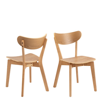 Cote | Furniture Roxby Dining Chairs - Oak (Set of 2) Roxby, Dining Chairs 90A0000102466