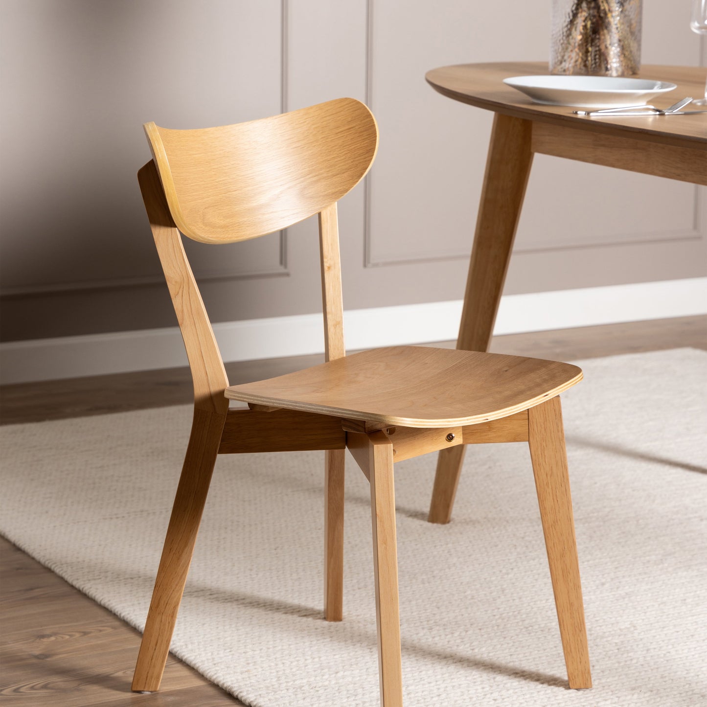 Cote | Furniture Roxby Dining Chairs - Oak (Set of 2) Roxby, Dining Chairs 90A0000102466