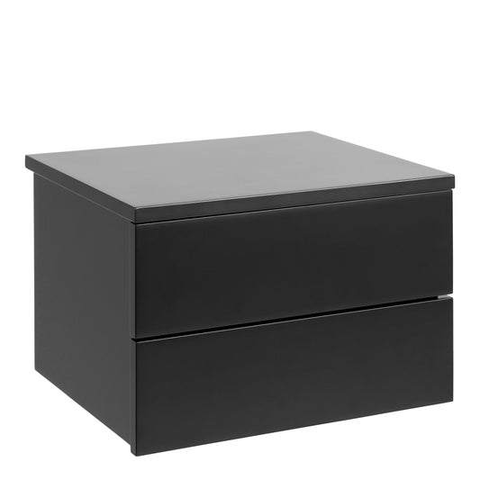 Cote | Furniture Avignon Bedside Table with 2 Drawer - Black Avignon, Bedside Tables 90A0000102560