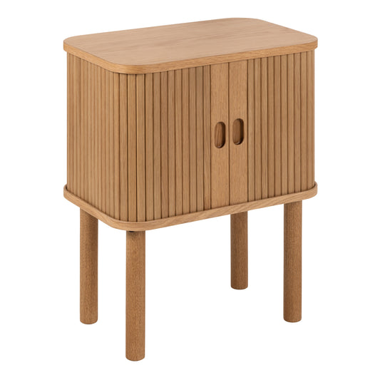 Cote | Furniture Langley Bedside Table, Square, Sliding Doors - Oak Langley, Bedside Tables 90A0000102748