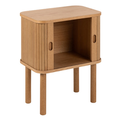 Cote | Furniture Langley Bedside Table, Square, Sliding Doors - Oak Langley, Bedside Tables 90A0000102748