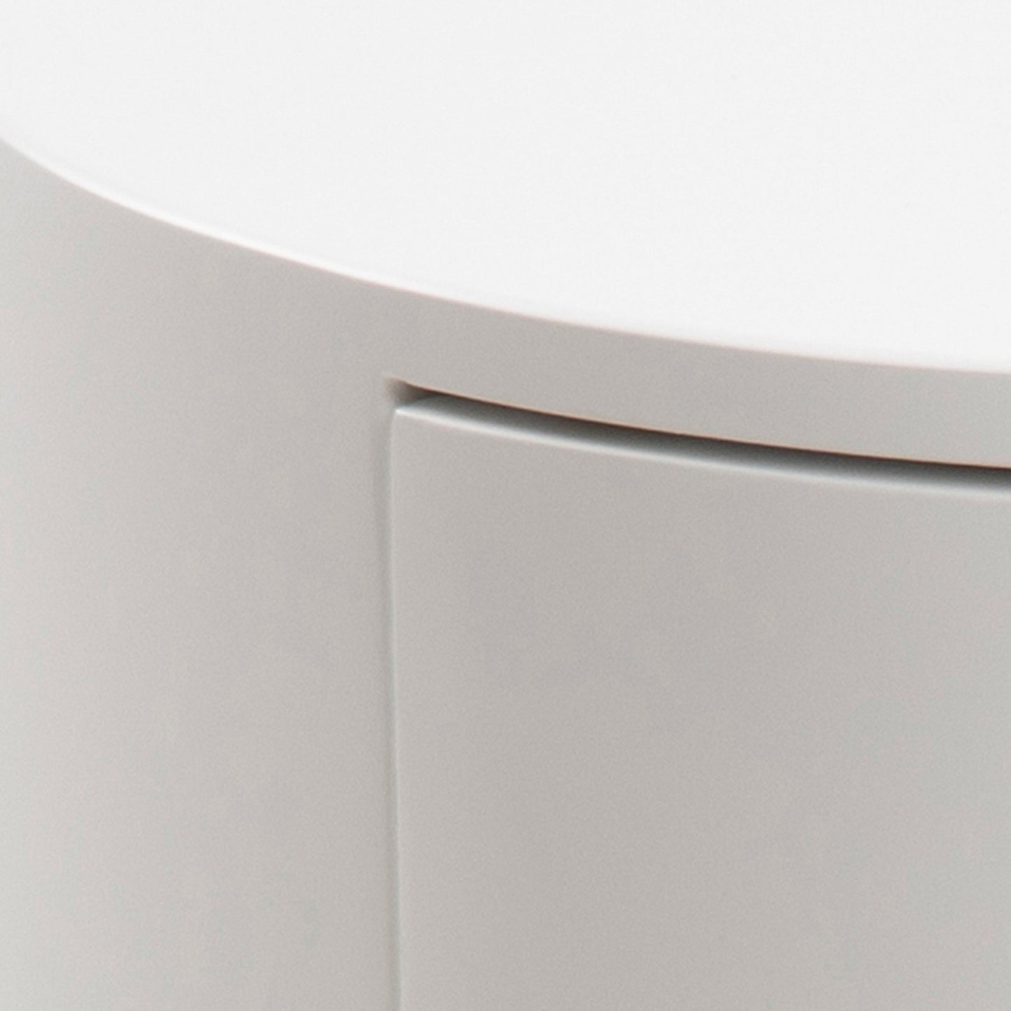 Cote | Furniture Polo Bedside Table, Round - White & Black Polo, Bedside Tables 90A0000102923