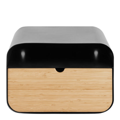 Cote | Furniture Joliet Bedside Table, Wall Mounted - Black & Bamboo Joliet, Bedside Tables 90A0000102972