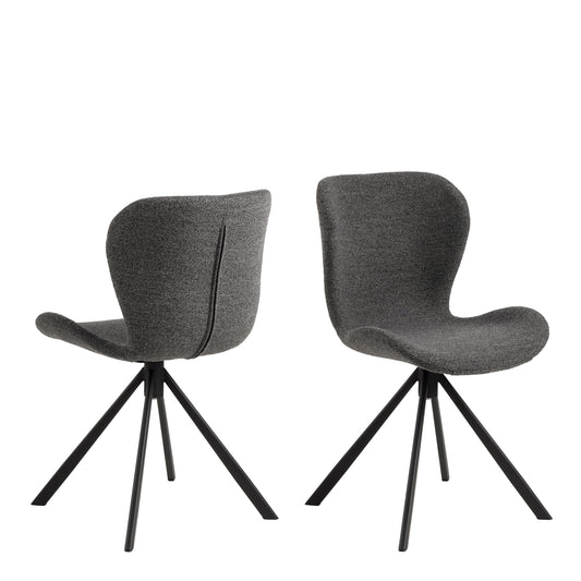 Cote Furniture |  Batilda Swivel Dining Chairs - Grey (Set of 2) Batilda, Dining Chairs 90A0000103477