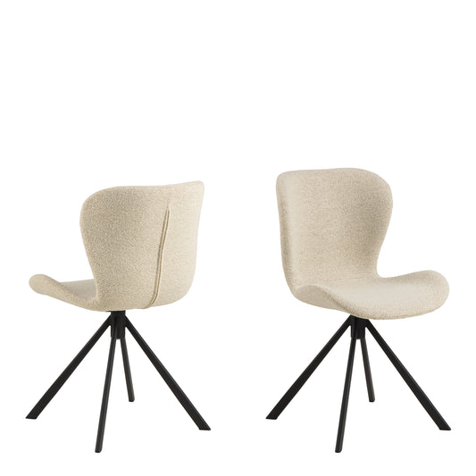 Cote Furniture |  Batilda Swivel Dining Chairs - Cream (Set of 2) Batilda, Dining Chairs 90A0000103478