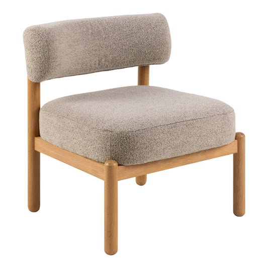 Cote | Furniture Burley Lounge Chair - Beige & Oak Burley, Accent Chairs & Armchairs 90A0000103505