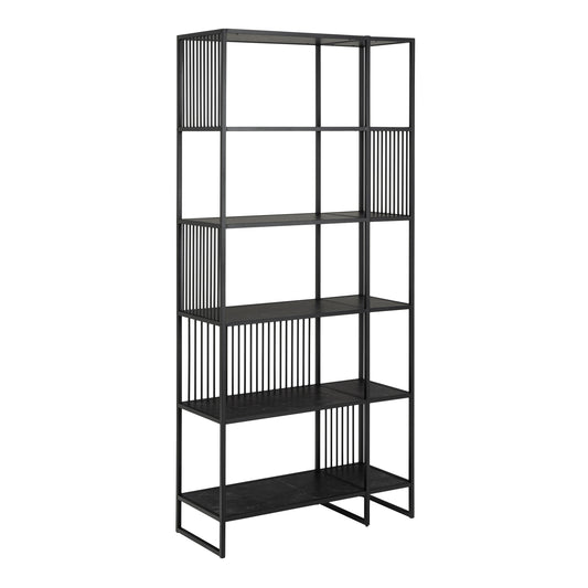 Cote | Furniture Strington Bookcase, 5 Shelves - Black Strington, Bookcases 90A0000104668