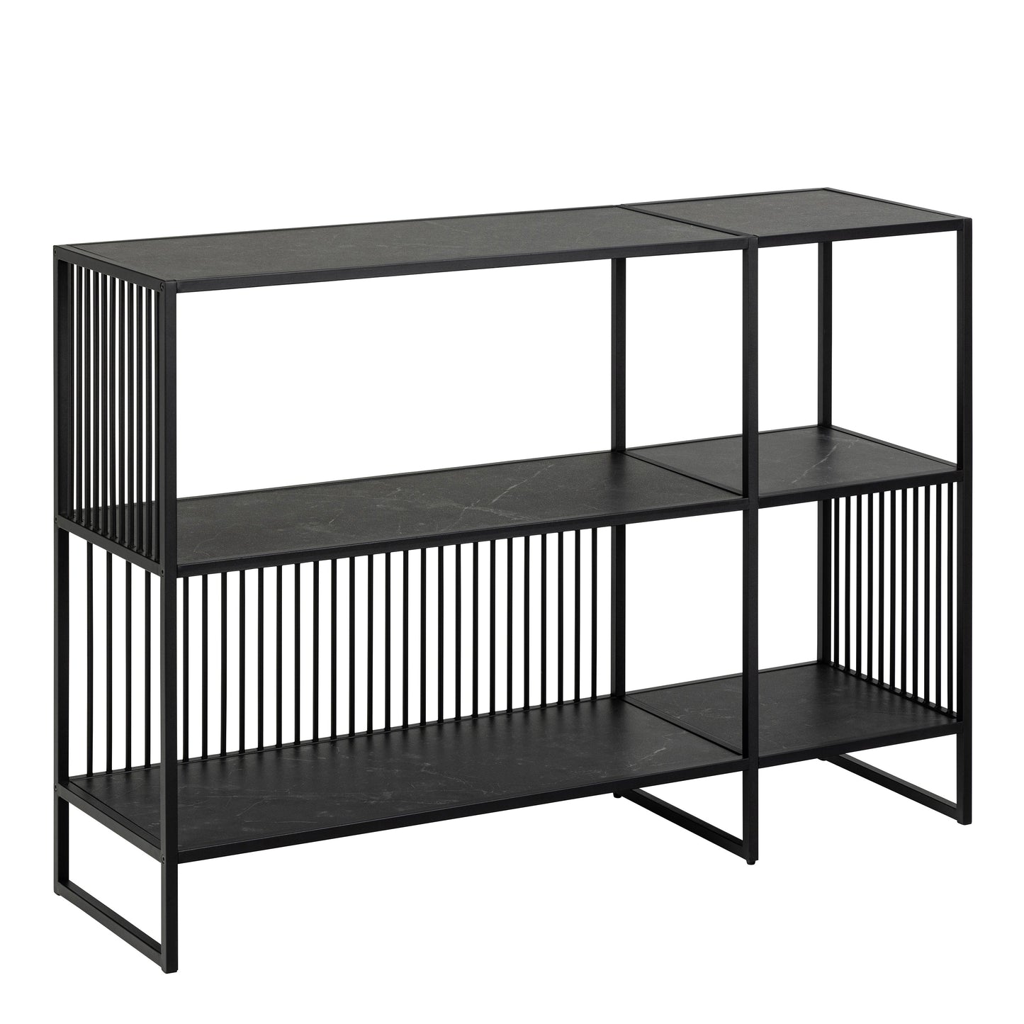 Cote | Furniture Strington Bookcase, 2 Shelves - Black Strington, Bookcases 90A0000104669