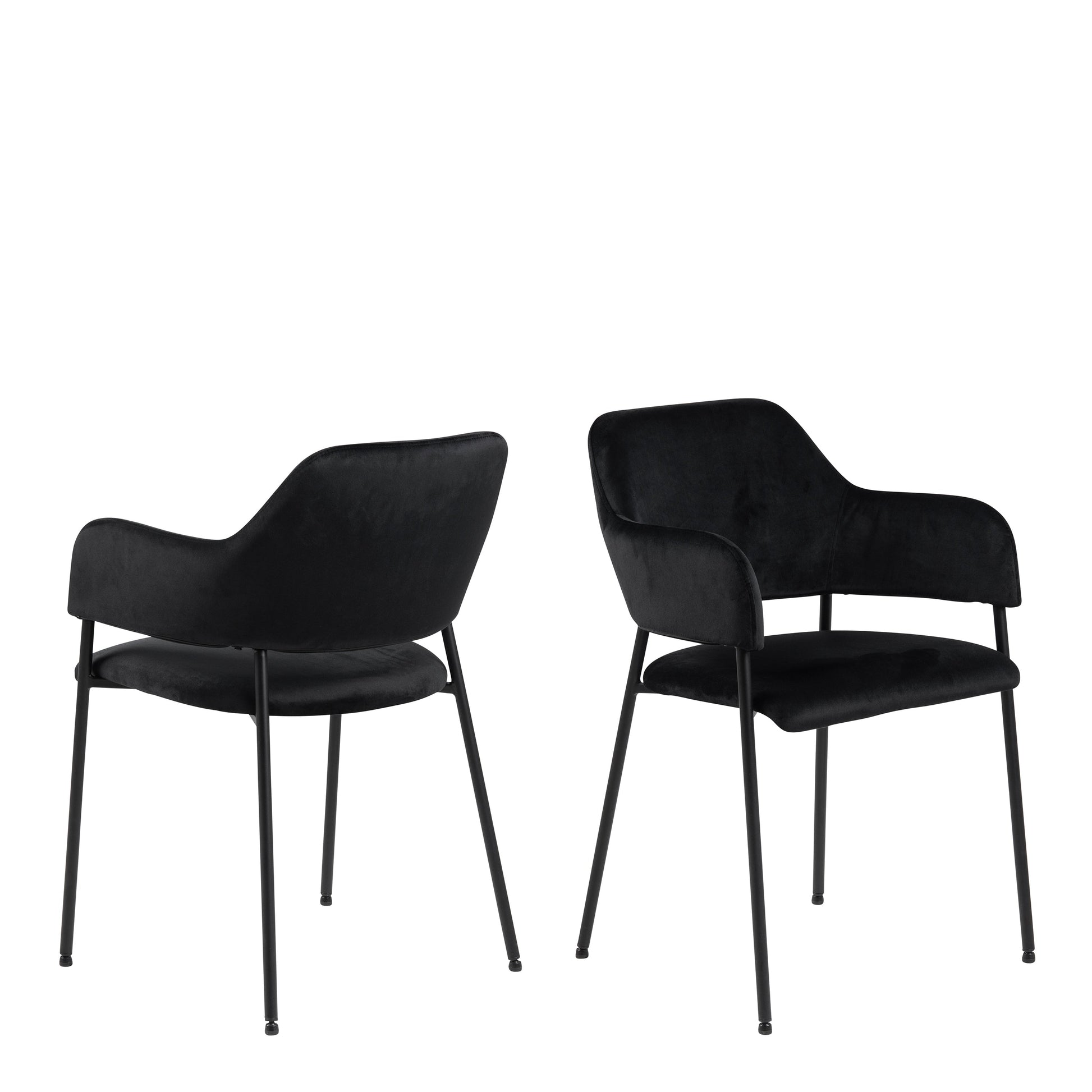 Cote | Furniture Lima Dining Chairs with Armrest - Black (Set of 2) Lima, Dining Chairs 90A0000104711