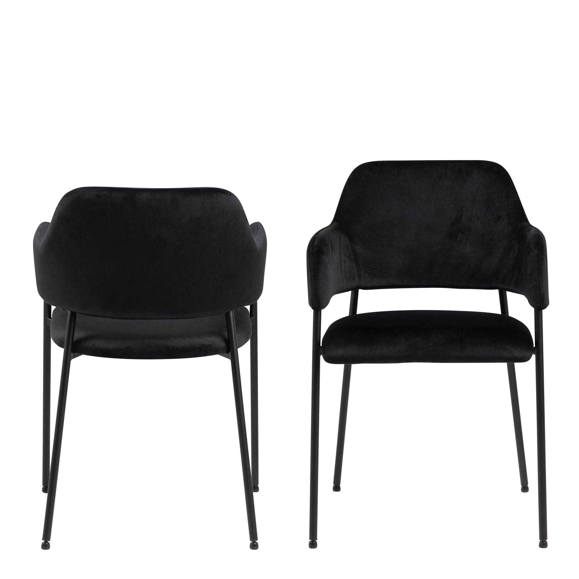 Cote | Furniture Lima Dining Chairs with Armrest - Black (Set of 2) Lima, Dining Chairs 90A0000104711