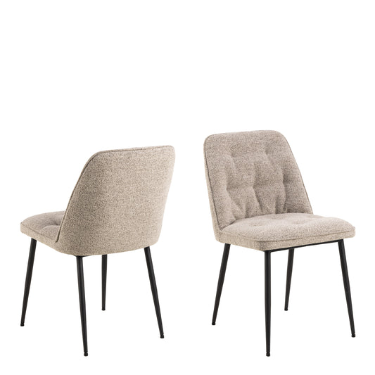 Cote | Furniture Brooke Dining Chairs - Monza Beige (Set of 2) Brooke, Dining Chairs 90A0000107639