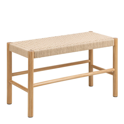 Alvin Weaved Bench - Off White