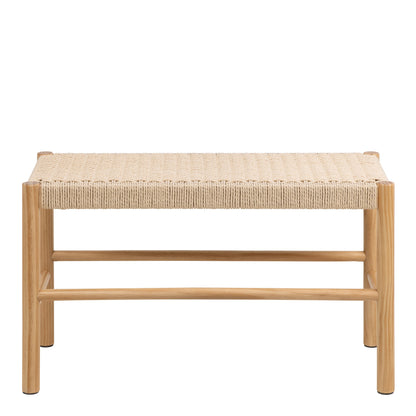 Alvin Weaved Bench - Off White