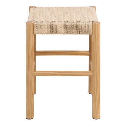 Alvin Weaved Stool - Off White