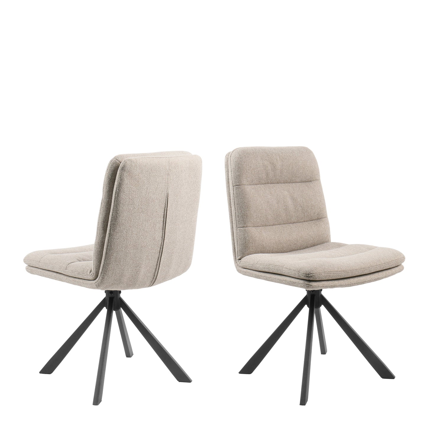 Dean Swivel Dining Chair (Set of 2) - Beige