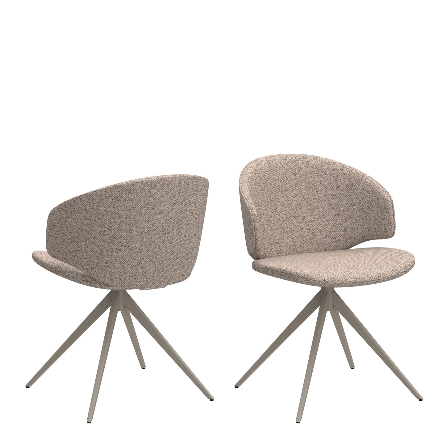 Ella Swivel Dining Chair - Beige