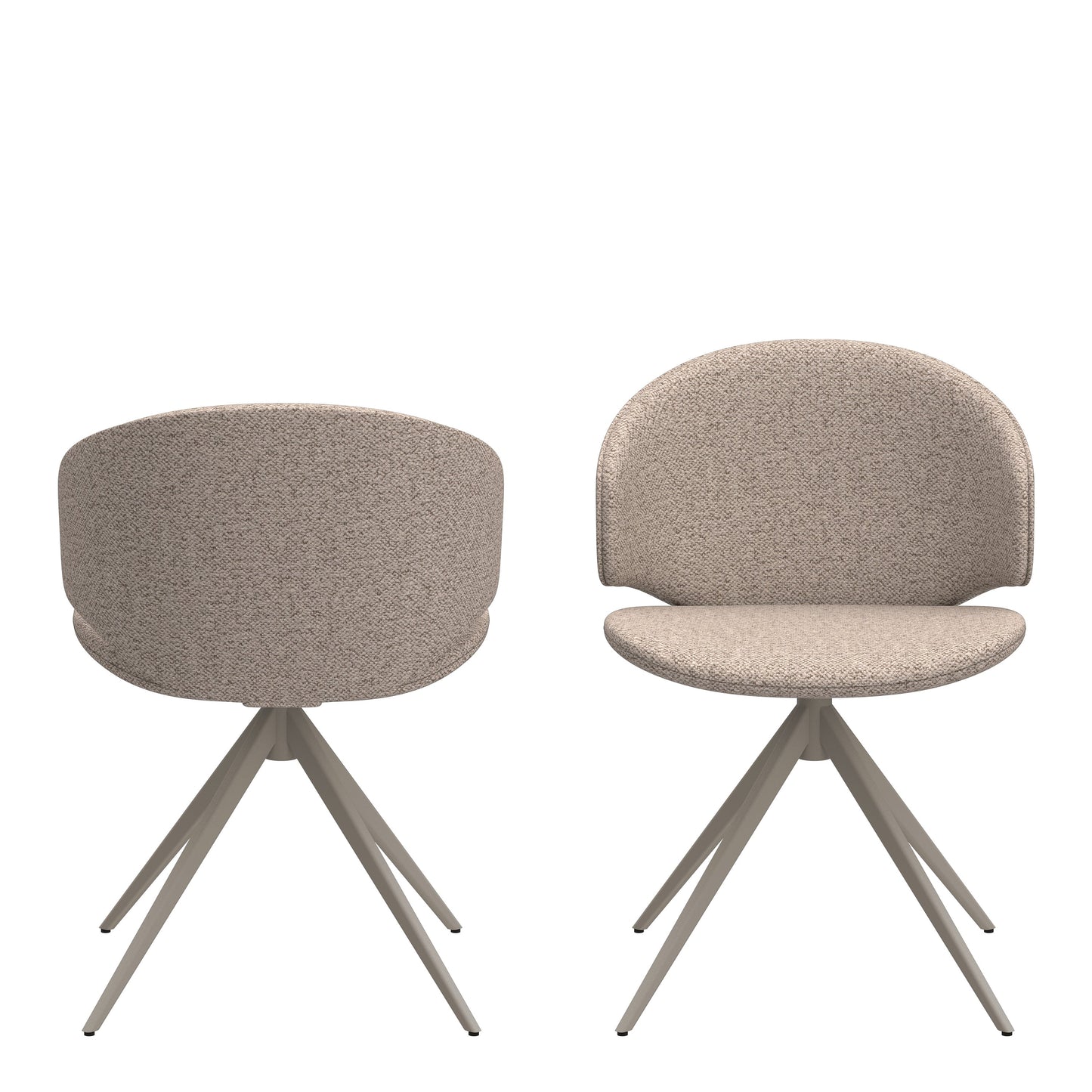 Ella Swivel Dining Chair - Beige