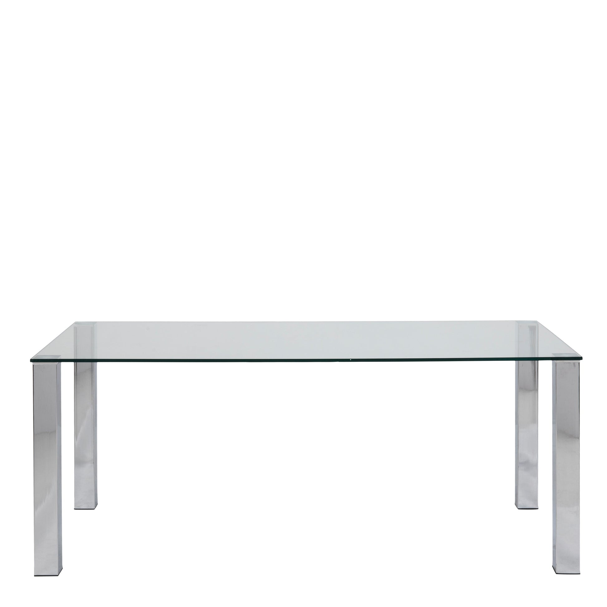 Cote | Furniture Kante 6-8 Seater Dining Table with Glass Top - Chrome  Kante, Dining Tables 90AH000009210