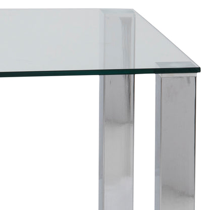 Cote | Furniture Kante 6-8 Seater Dining Table with Glass Top - Chrome  Kante, Dining Tables 90AH000009210