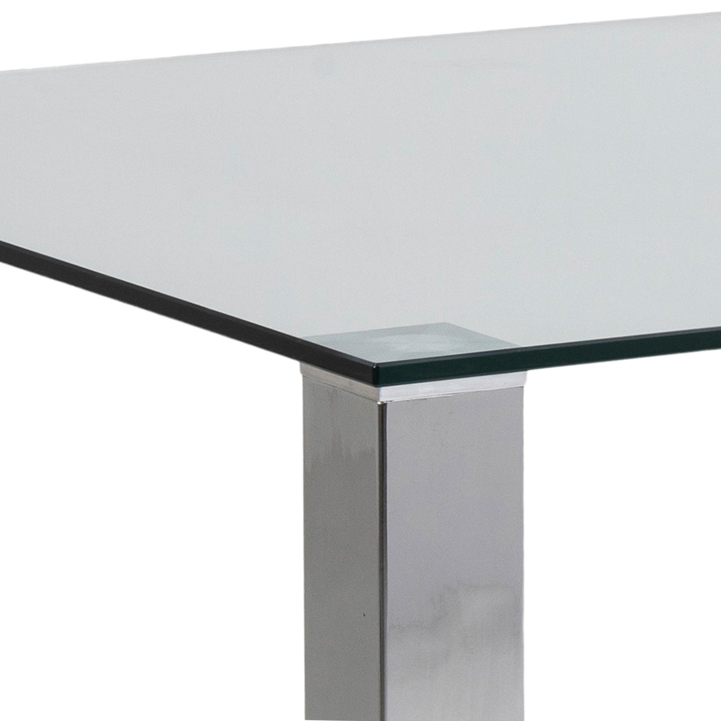 Cote | Furniture Kante 6-8 Seater Dining Table with Glass Top - Chrome  Kante, Dining Tables 90AH000009210