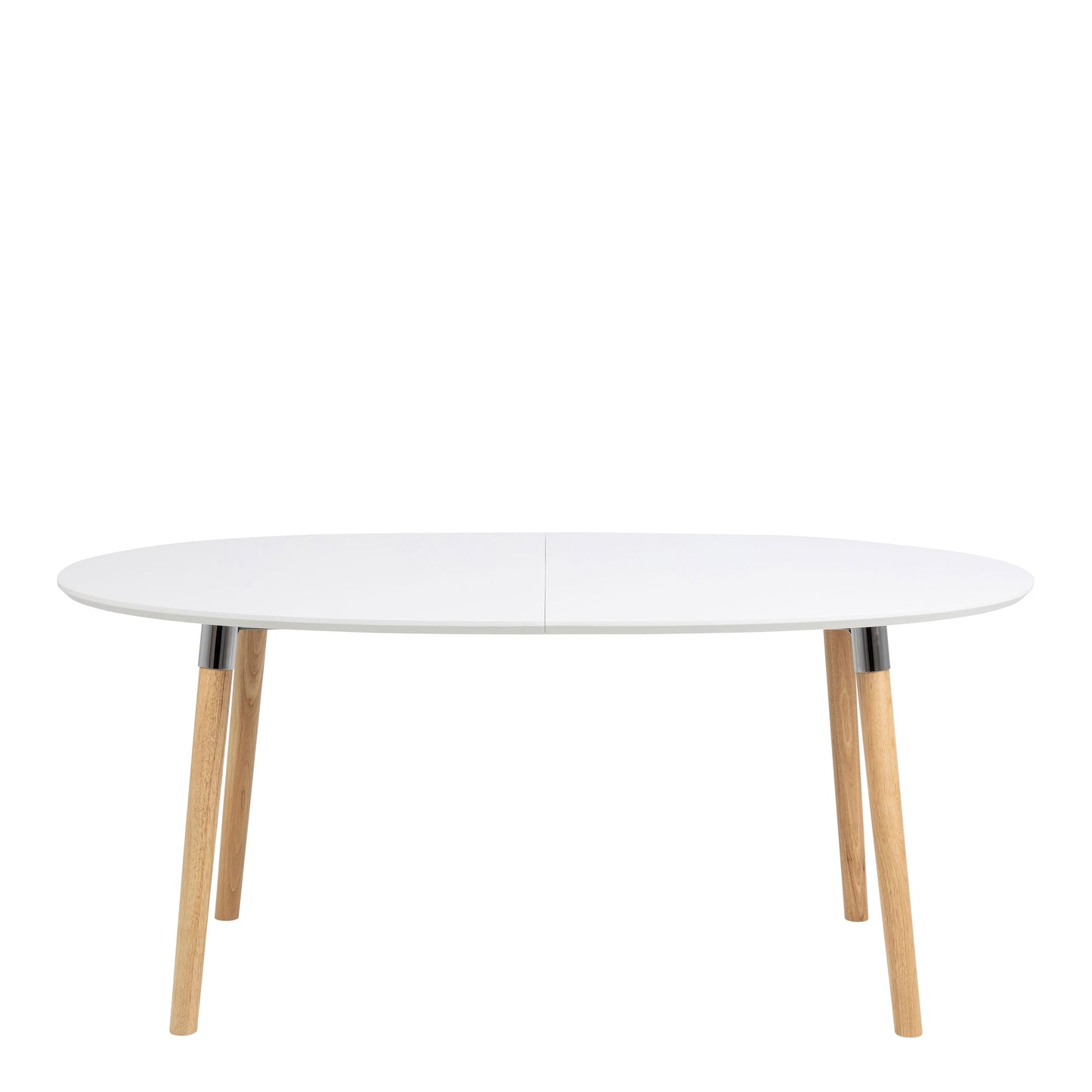 Cote | Furniture Belina 6-8 Seater Extendable Oval Dining Table - White & Oak Belina, Dining Tables 90AH000013704