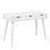 Neptun Desk, 3 (White) Drawers - White Legs