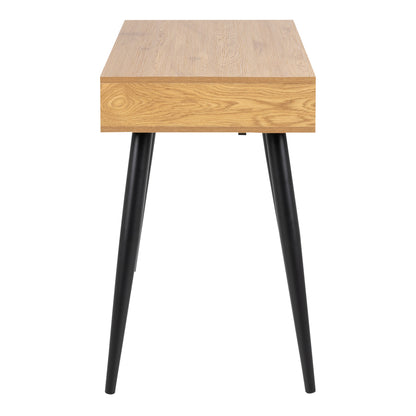 Cote | Furniture Neptun Desk, 3 (Oak) Drawers - Black Legs Neptun, Dressing Tables & Desks 90AH000017689