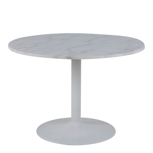 Cote | Furniture Tarifa 2-4 Dining Table, Round with White Polished Marble Top - White Base Tarifa, Dining Tables 90AH000017724