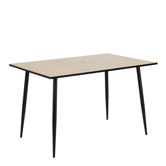 Cote | Furniture Wilma 4-6 Seater Dining Table - White Oak Top & Black Legs Wilma, Dining Tables 90AH000019341