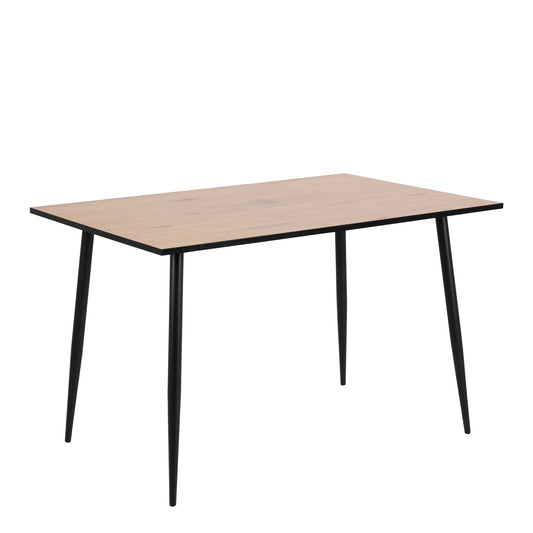 Cote | Furniture Wilma 4-6 Seater Dining Table - Oak Top & Black Legs Wilma, Dining Tables 90AH000019342