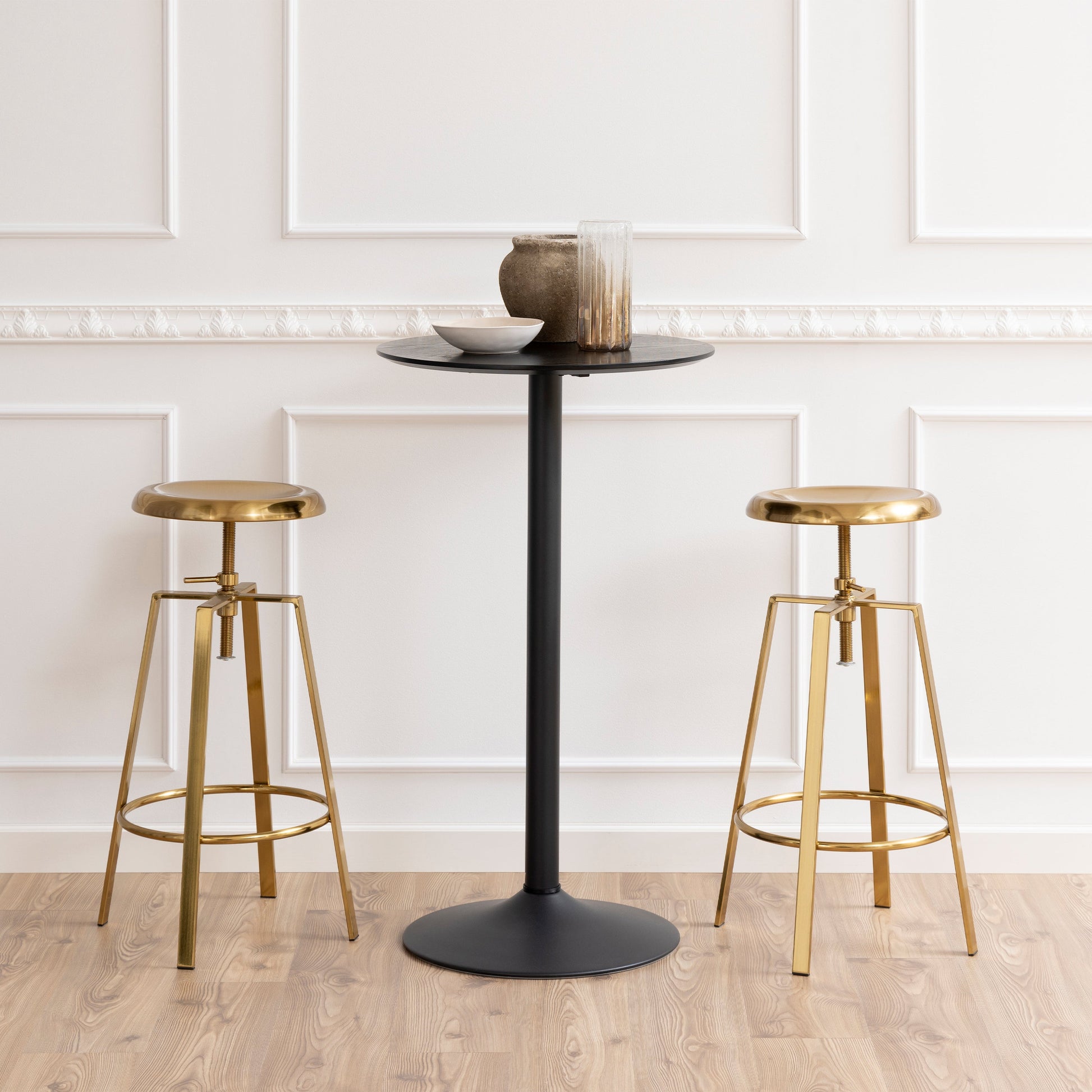 Cote | Furniture Ibiza Tall Round Bar Table, Round - Black Ibiza, Bar Tables 90AH000019791