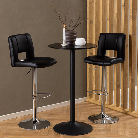 Cote | Furniture Ibiza Tall Round Bar Table, Round - Black Ibiza, Bar Tables 90AH000019791