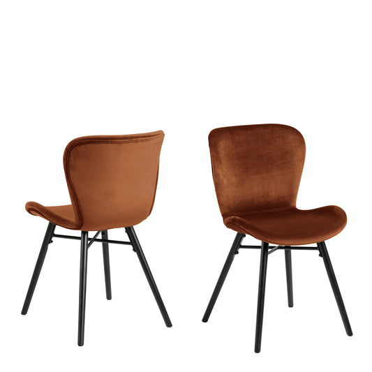 Cote Furniture |  Batilda Dining Chairs - Copper (Set of 2) Batilda, Dining Chairs 90AH000020023