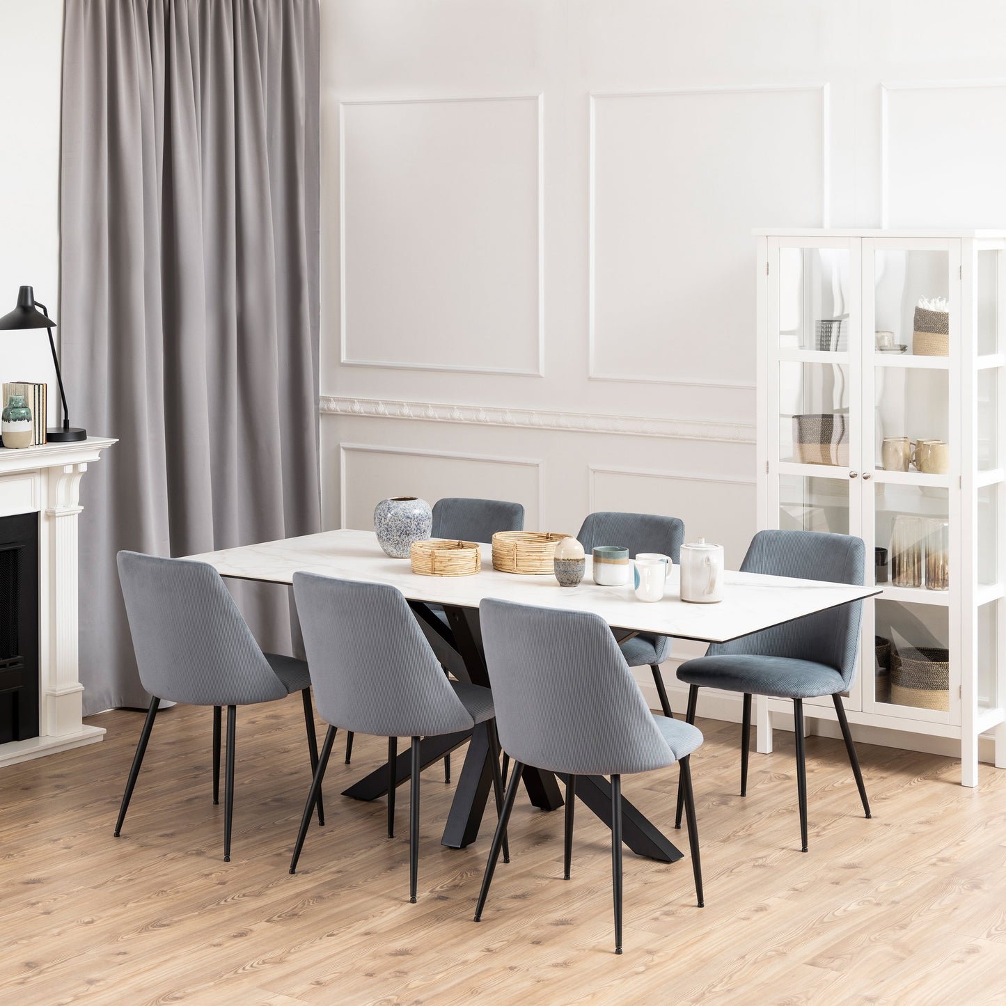 Cote | Furniture Heaven 6-8 Seater Dining Table - Ceramic White Top Heaven, Dining Tables 90AH000020303