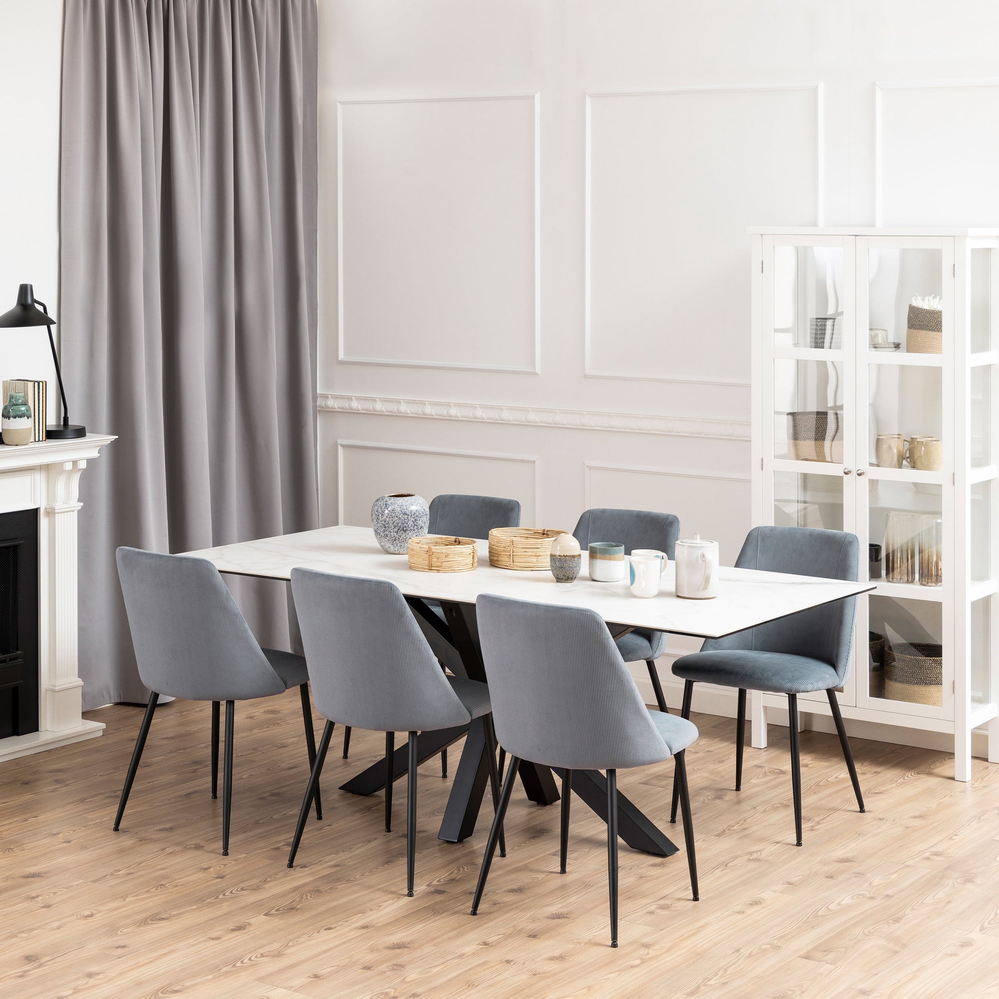 Cote | Furniture Heaven 6-8 Seater Dining Table - Ceramic White Top Heaven, Dining Tables 90AH000020303