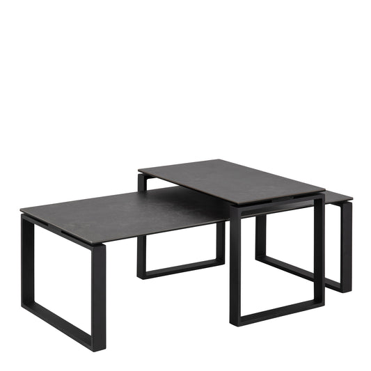 Cote Furniture |  Katrine Coffee Table Ceramic Set - Black (Set of 2) Katrine, Coffee Tables 90AH000020493