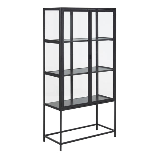 Cote | Furniture Seaford Display Cabinet - 2 Glazed Doors - Black Seaford, Display Cabinets 90AH000020550