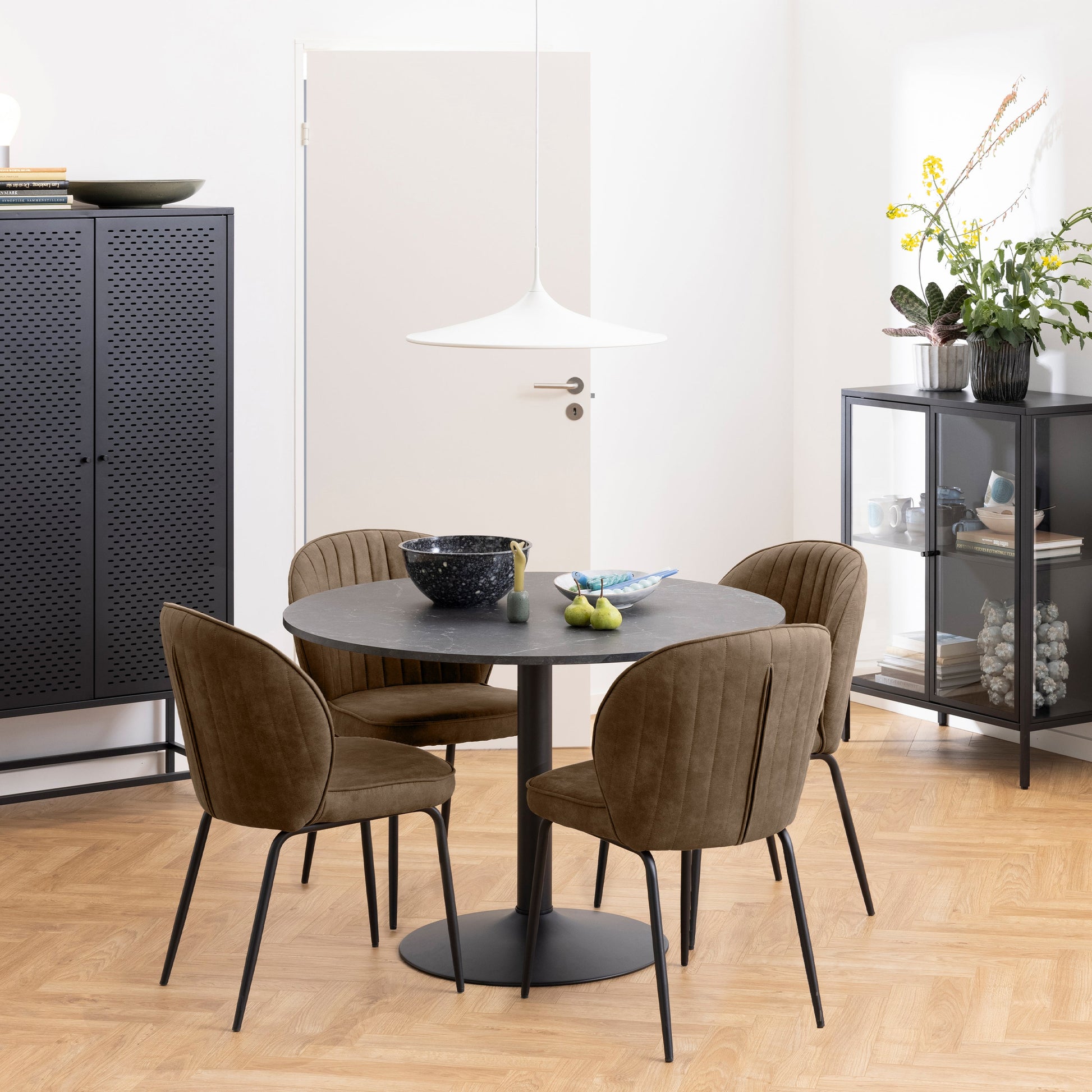 Cote | Furniture Ibiza 2-4 Seater Dining Table, Round - Black  Ibiza, Dining Tables 90AH000021438