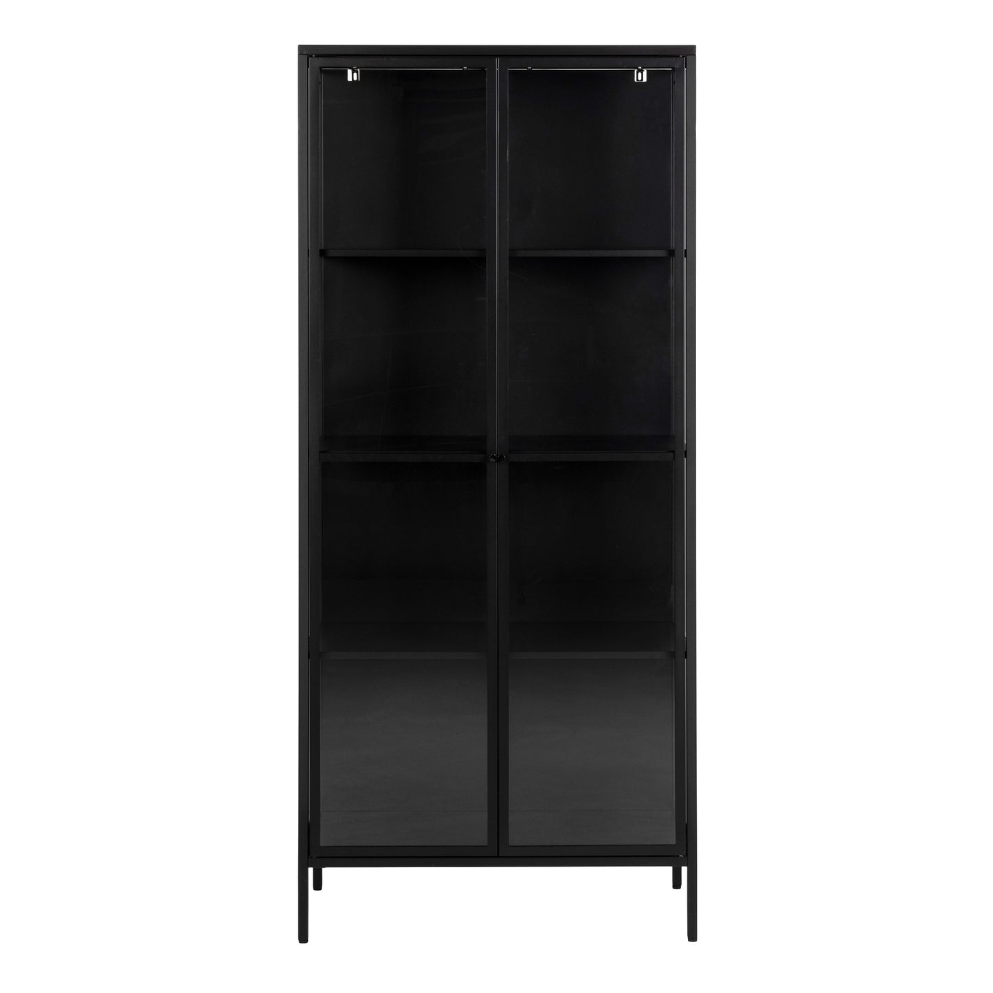 Cote | Furniture Newcastle Display Cabinet, Tall 2 Door - Black Newcastle, Display Cabinets 90AH000021540