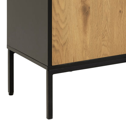 Cote | Furniture Seaford Sideboard, 2 Doors + 3 Drawer - Black Seaford, Sideboards 90AH000021803