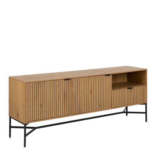 Cote | Furniture Jaipur Sideboard, 2 Door + 1 Drawer - Wild Oak & Black Jaipur, Sideboards 90AH000022087