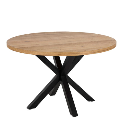 Cote | Furniture Heaven 2-4 Seater Dining Table, Round Oak Top - Black Legs Heaven, Dining Tables 90AH000022147