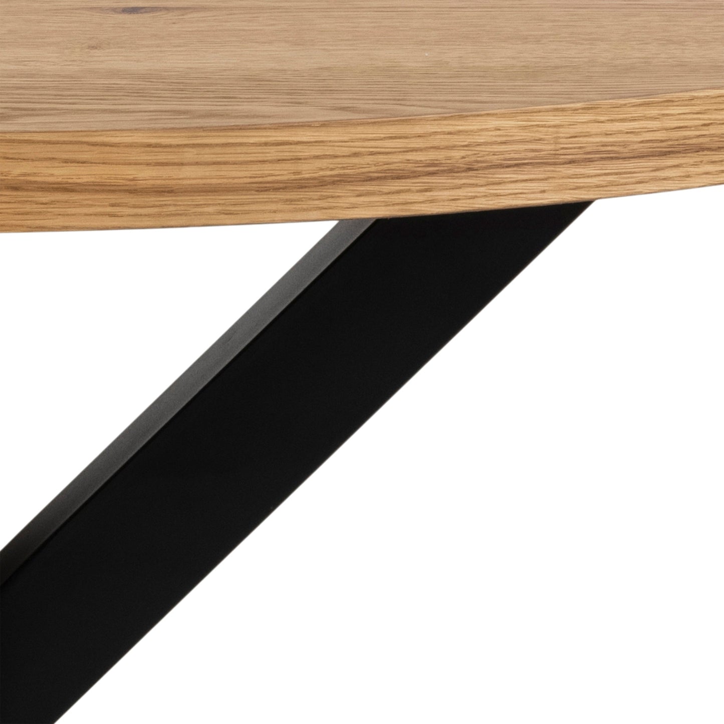 Cote | Furniture Heaven 2-4 Seater Dining Table, Round Oak Top - Black Legs Heaven, Dining Tables 90AH000022147