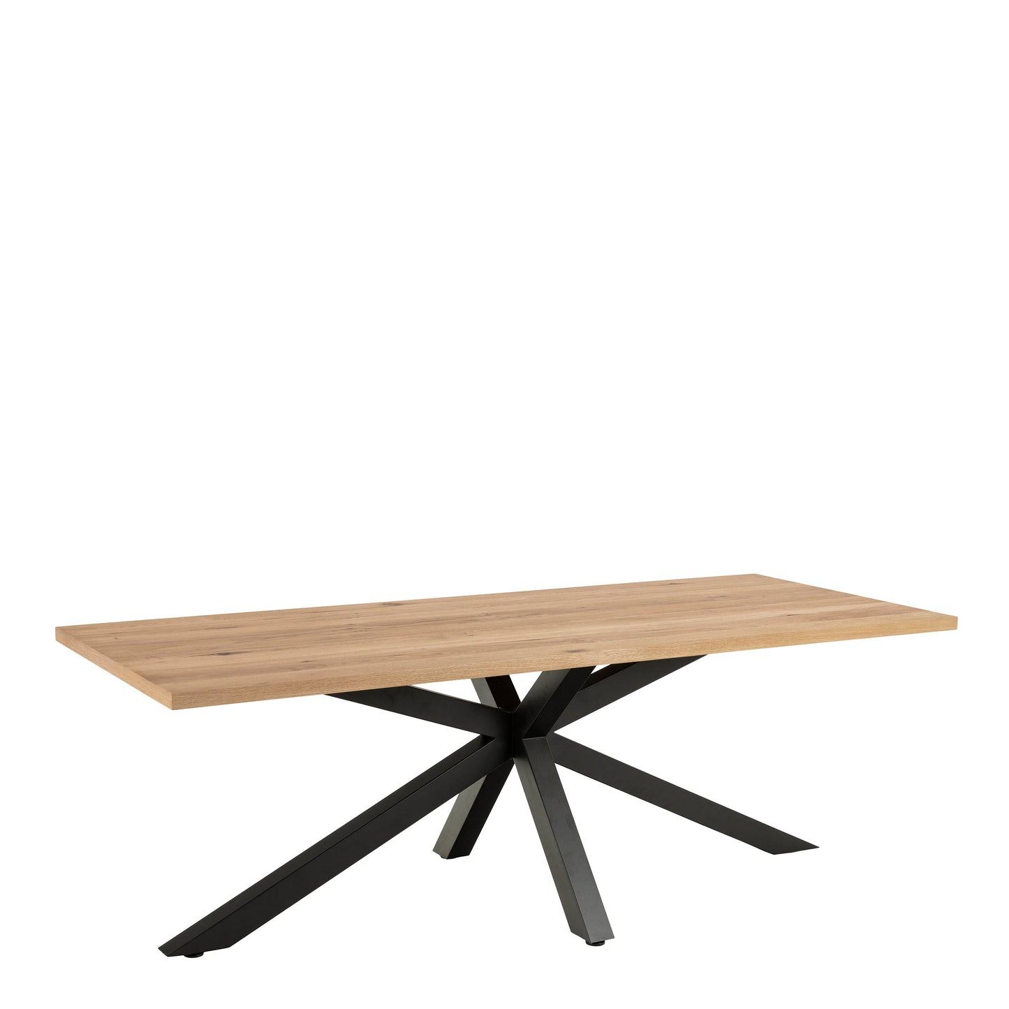 Cote | Furniture Heaven 6-8 Seater Dining Table, Oak Top - Black Legs Heaven, Dining Tables 90AH000022148