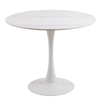 Cote | Furniture Malta 2-4 Seater Dining Table, Round, Ceramic - White Malta, Dining Tables 90AH000022168