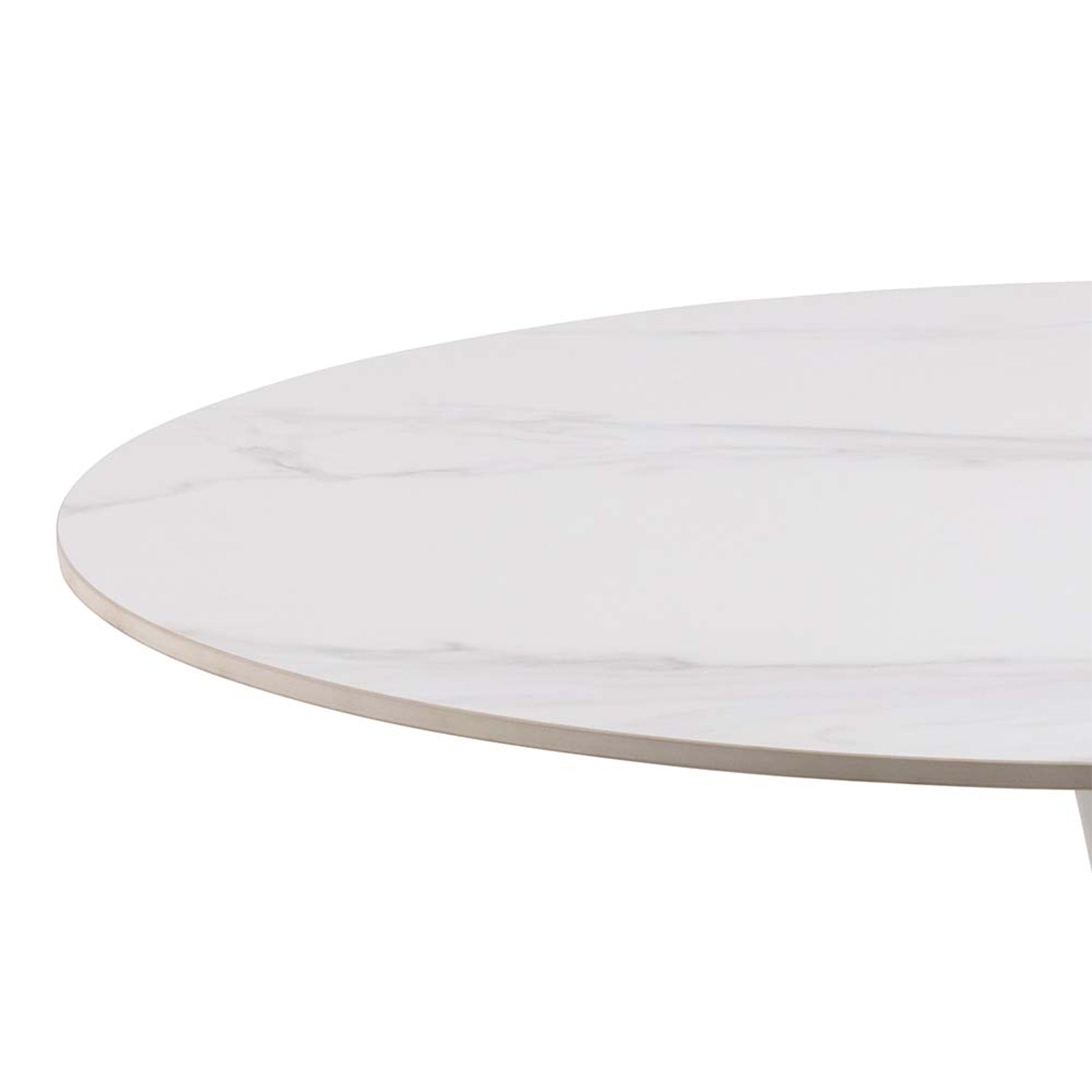 Cote | Furniture Malta 2-4 Seater Dining Table, Round, Ceramic - White Malta, Dining Tables 90AH000022168